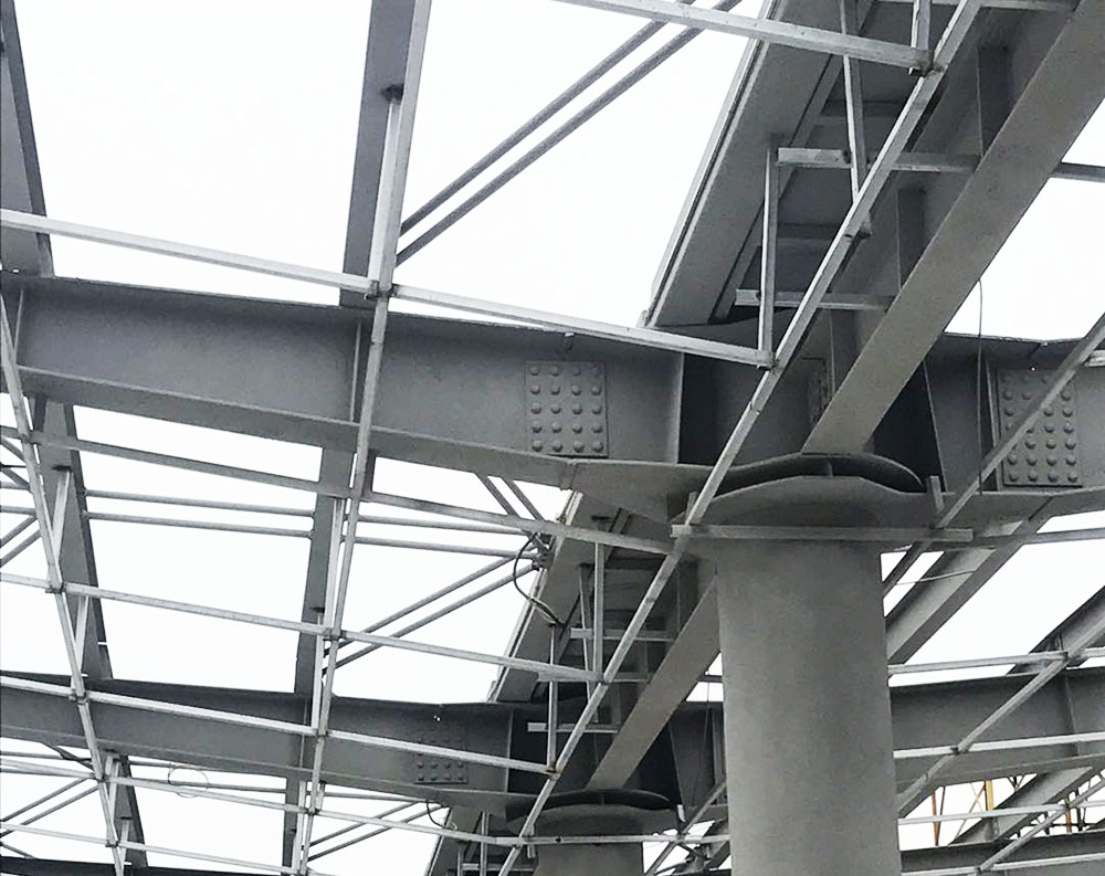 广佛环线城际轨道北滘站站台钢结构